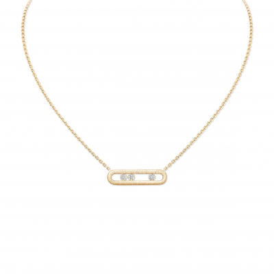 MESSIKA MOVE CLASSIQUE CISELÉ NECKLACE YELLOW GOLD DIAMOND NECKLACE 14667-YG